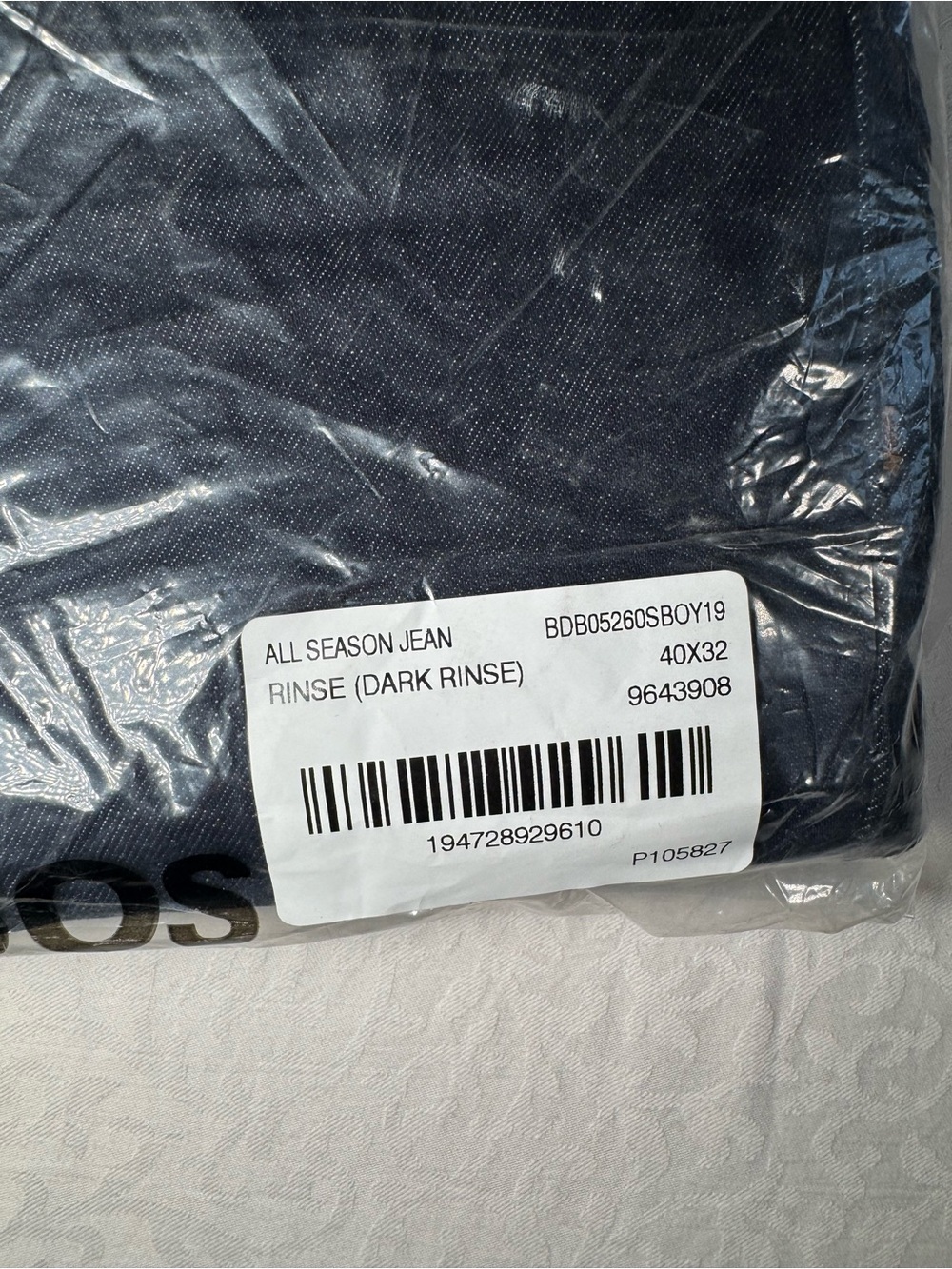 Bonobos All Season Jeans 40x32 Dark Rinse Stretch Denim NWT Men’s